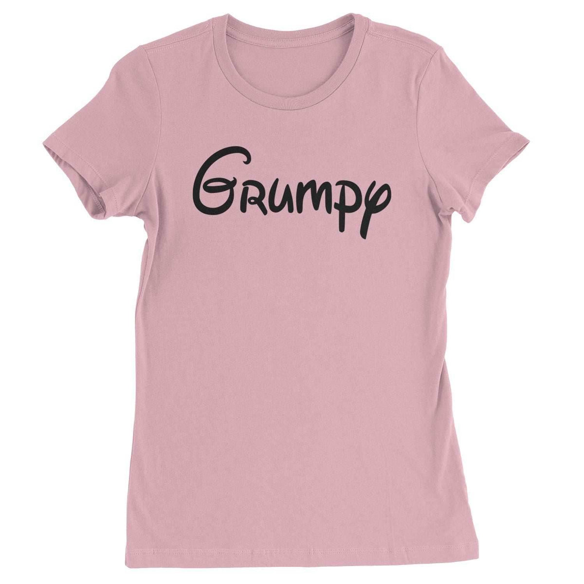 Grumpy - 7 Dwarfs Costume Womens T-shirt - Light Pink / Womens X-Small