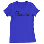 Bashful - 7 Dwarfs Costume Womens T-shirt - Royal Blue / Womens X-Small