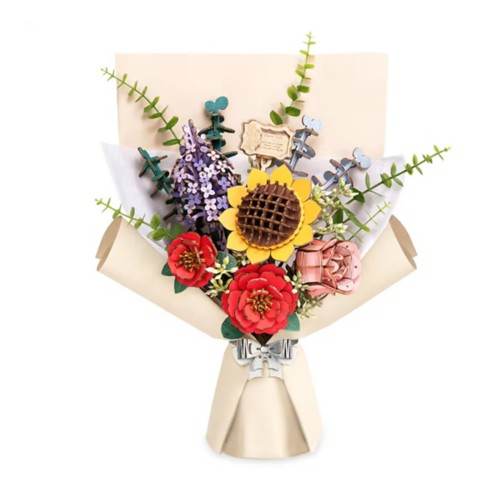 Wooden Puzzle: Flower Bundle - 