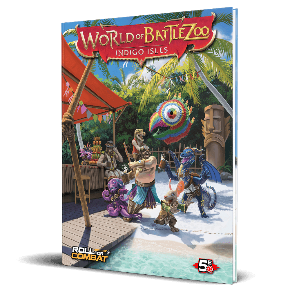 World of Battlezoo: Indigo Isles Hardcover & PDF - D&D 5th Edition / Hardcover & PDF