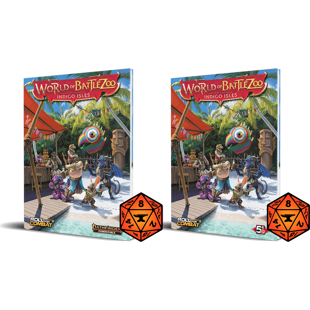 World of Battlezoo: Indigo Isles for Foundry VTT - D&D 5E and Pathfinder 2e / Foundry VTT Module Only