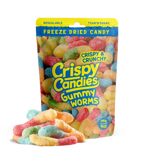 Crispy Candies - Gummy Worms Freeze Dried Candy 114g - 