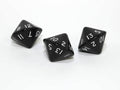 Opaque d16 Black/white Sixteen Sided DiceDnD Rpg Dice (sold per die) XQ1608 - 
