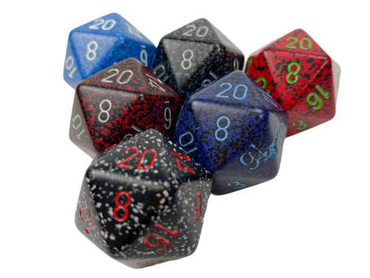 Factory-Second Speckled® 34mm d20 (sold by Piece, random color) - 