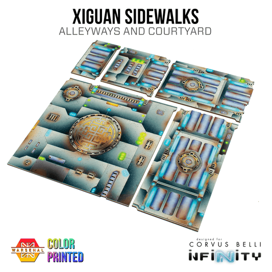 Xiguan Sidewalk - Alleyways and Courtyard - Color Printed