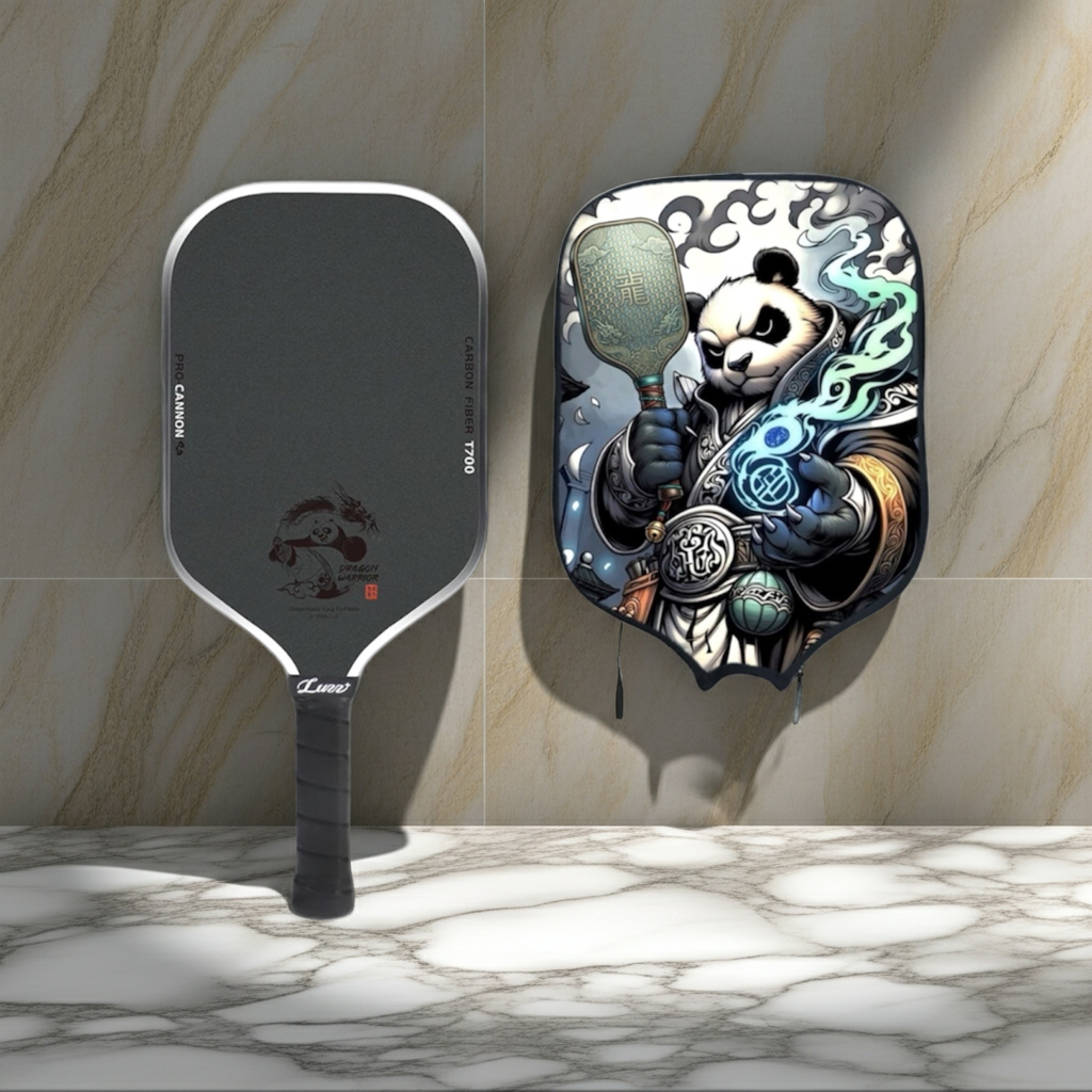 Luzz Kung Fu Panda Cannon Mad Pickler Edition Pickleball Paddle & Cover