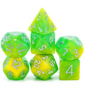 Yellow & Green Seabed Treasure RPG Dice Set - 