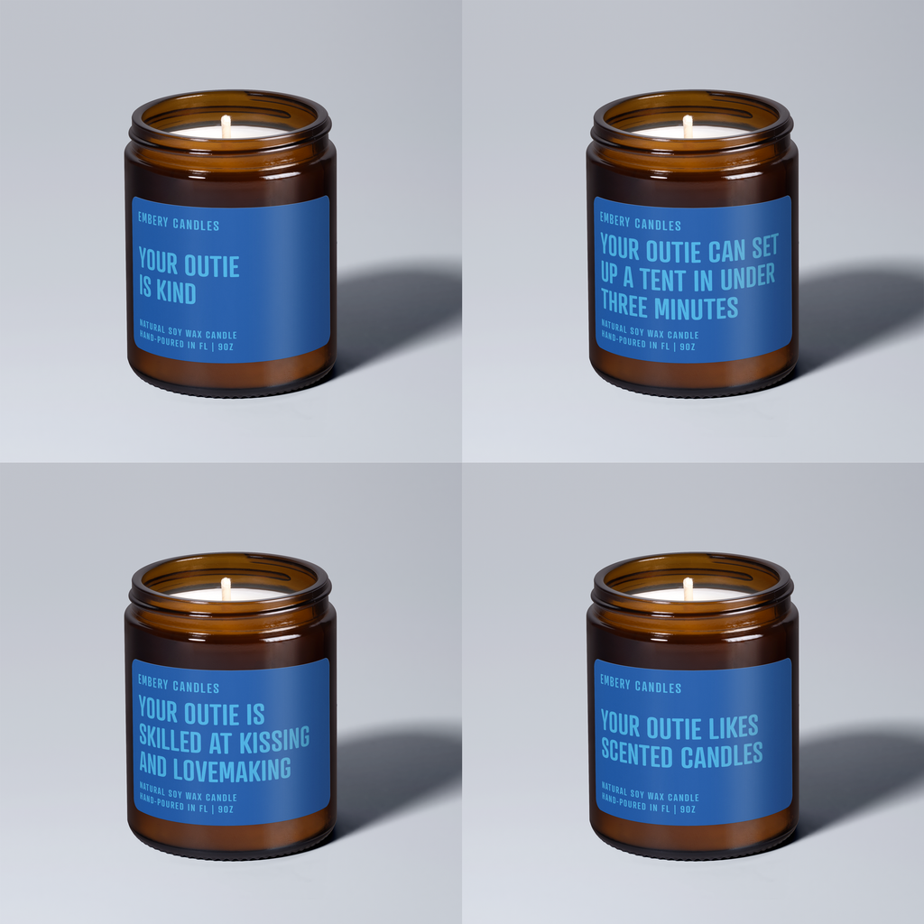 Custom Outie Wellness Fact | Soy Wax Scented Candle