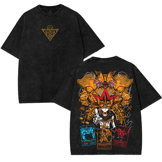 Yu-Gi-Oh! God Cards Vintage T-Shirt – Exodia, Ra, Obelisk, Osiris 2-Sided Anime Graphic Tee