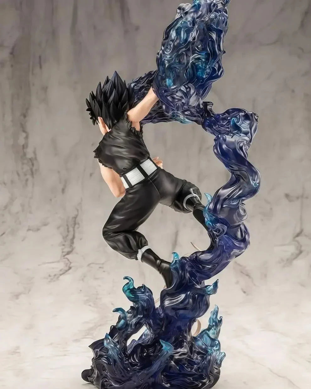 YuYu Hakusho Hiei Dark Figure Anime Collectible Statue with Evil Eye Desktop Decoration 24 CM