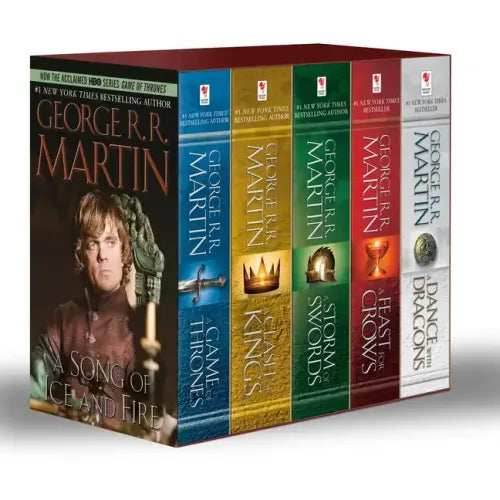 George R. R. Martin's a Game of Thrones 5-Book Boxed Set (Song of Ice and Fire Series): A Game of Thrones, a Clash of Kings, a Storm of Swords, a Feas - Boxed Set - 