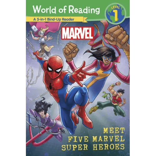 World of Reading: Meet Five Marvel Super Heroes - Paperback - 