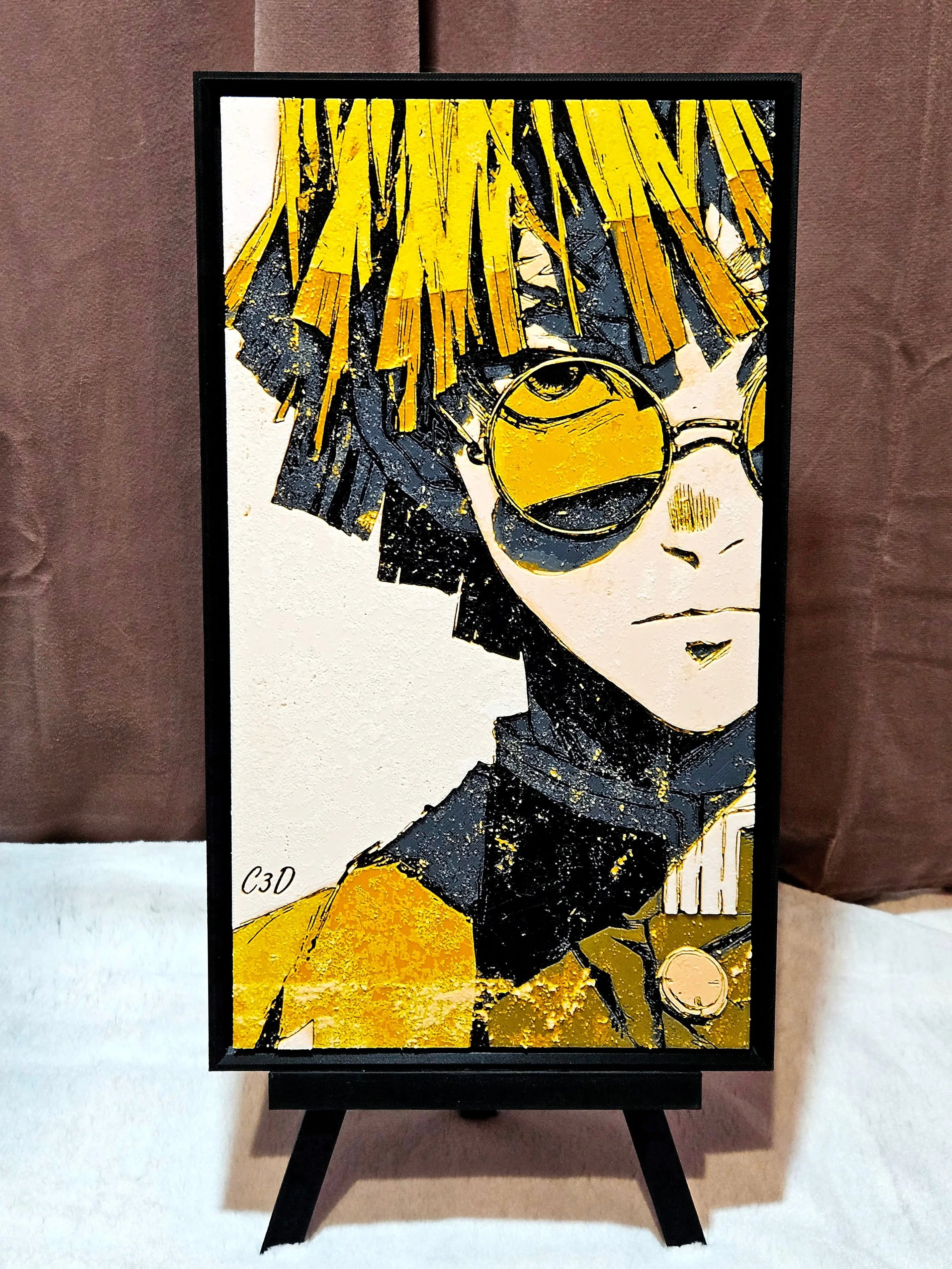 Zenitsu – Urban Vibes Anime Wall Art | 3D Printed Framed Artwork