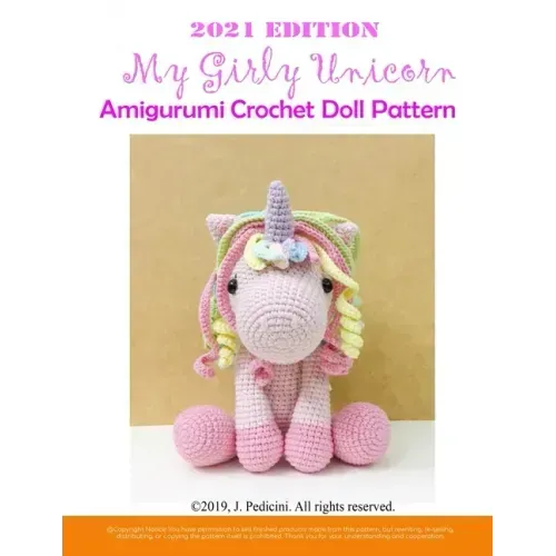 My Girly Unicorn Amigurumi Crochet Doll Pattern 2021