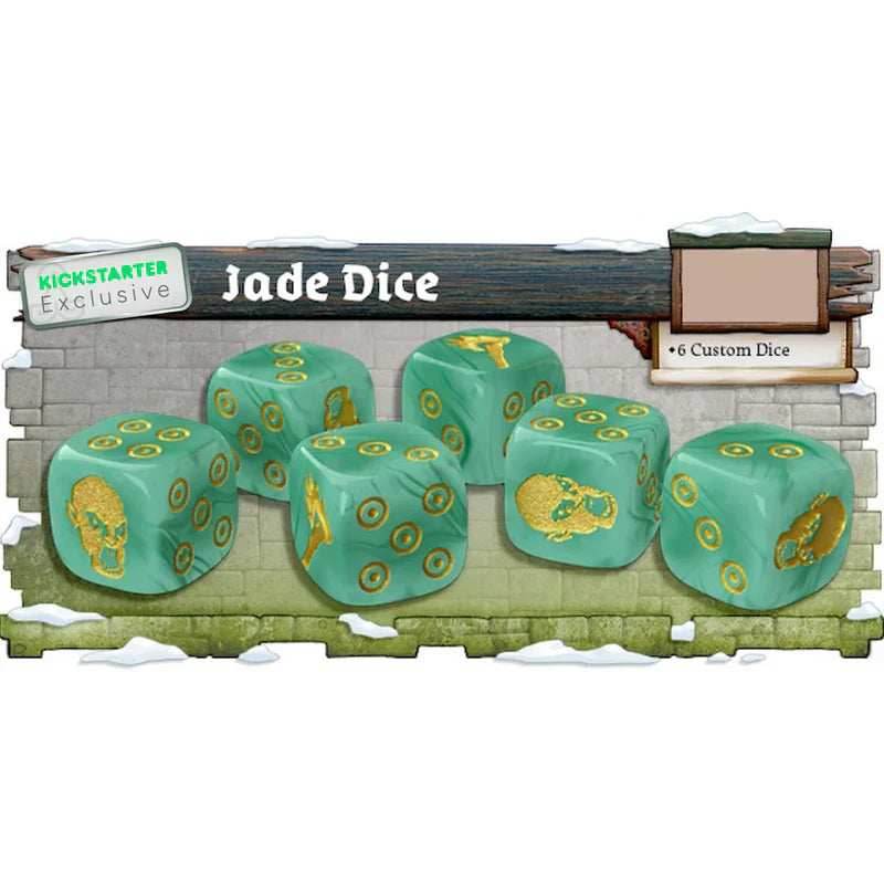Zombicide: White Death Jade Dice - Kickstarter Exclusive - 
