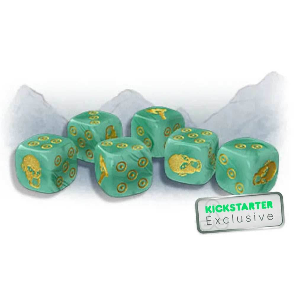 Zombicide: White Death Jade Dice - Kickstarter Exclusive - 