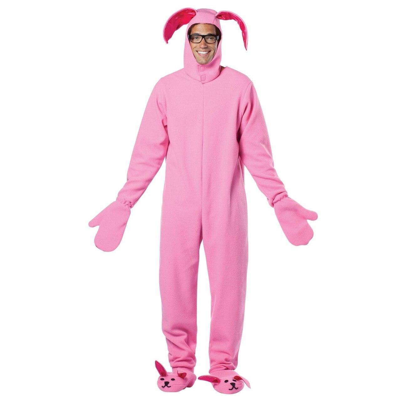 A Christmas Story Bunny Suit Pajama Adult Unisex Halloween Cosplay Replica Costume