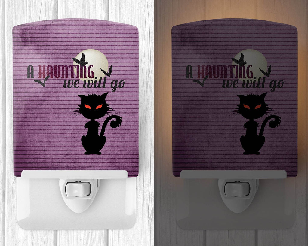 A Haunting we will go Halloween Ceramic Night Light SB3015CNL - Role-Players