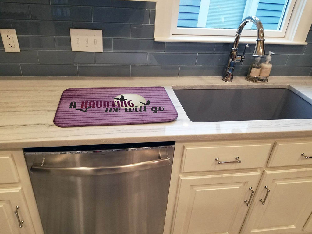 A Haunting we will go Halloween Dish Drying Mat SB3015DDM - Role-Players