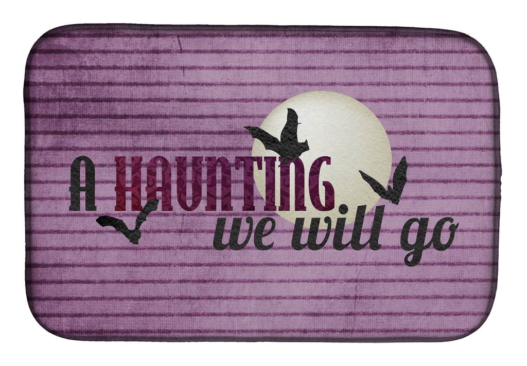 A Haunting we will go Halloween Dish Drying Mat SB3015DDM - Role-Players