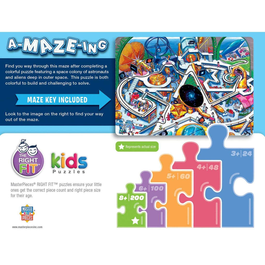 A-Maze-ing - Space Colony 200 Piece Jigsaw Puzzle - 