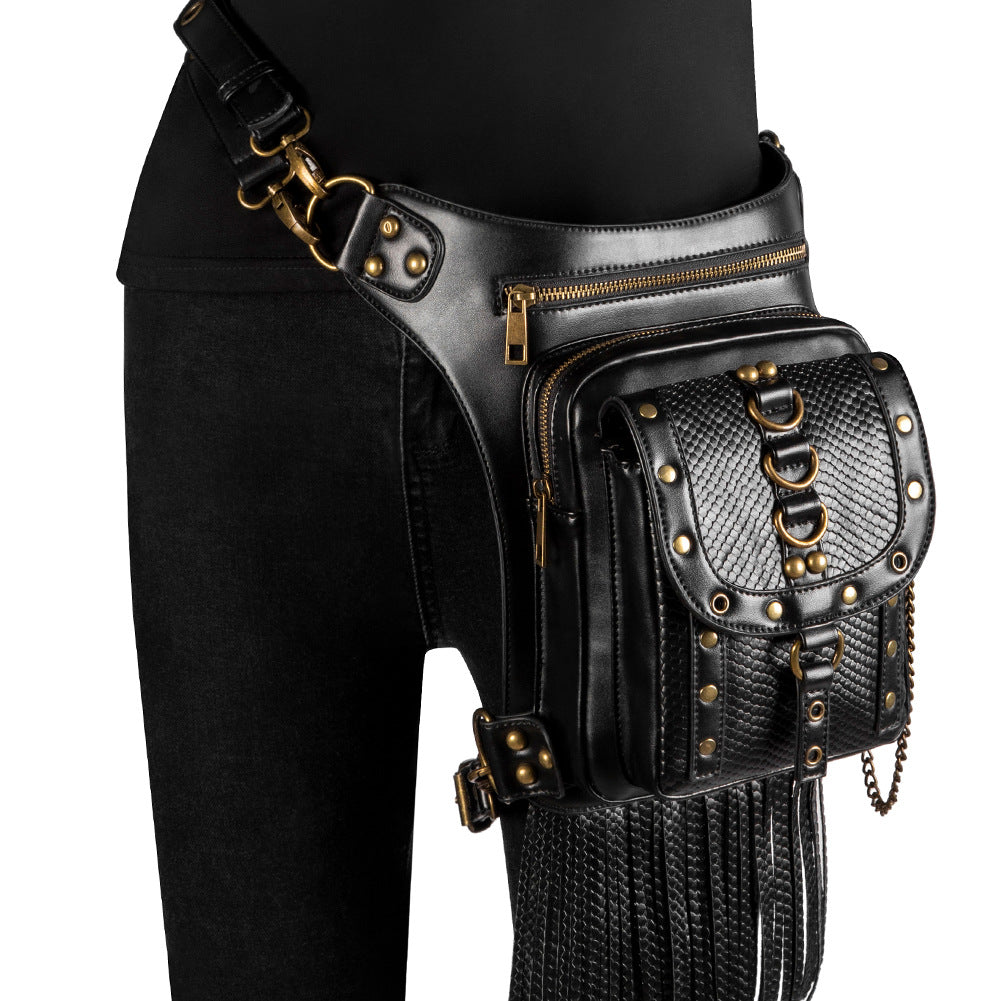 A steampunk retro cross-body bag for women