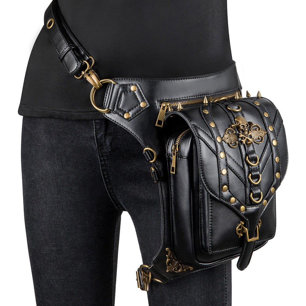 A steampunk retro cross-body bag for women