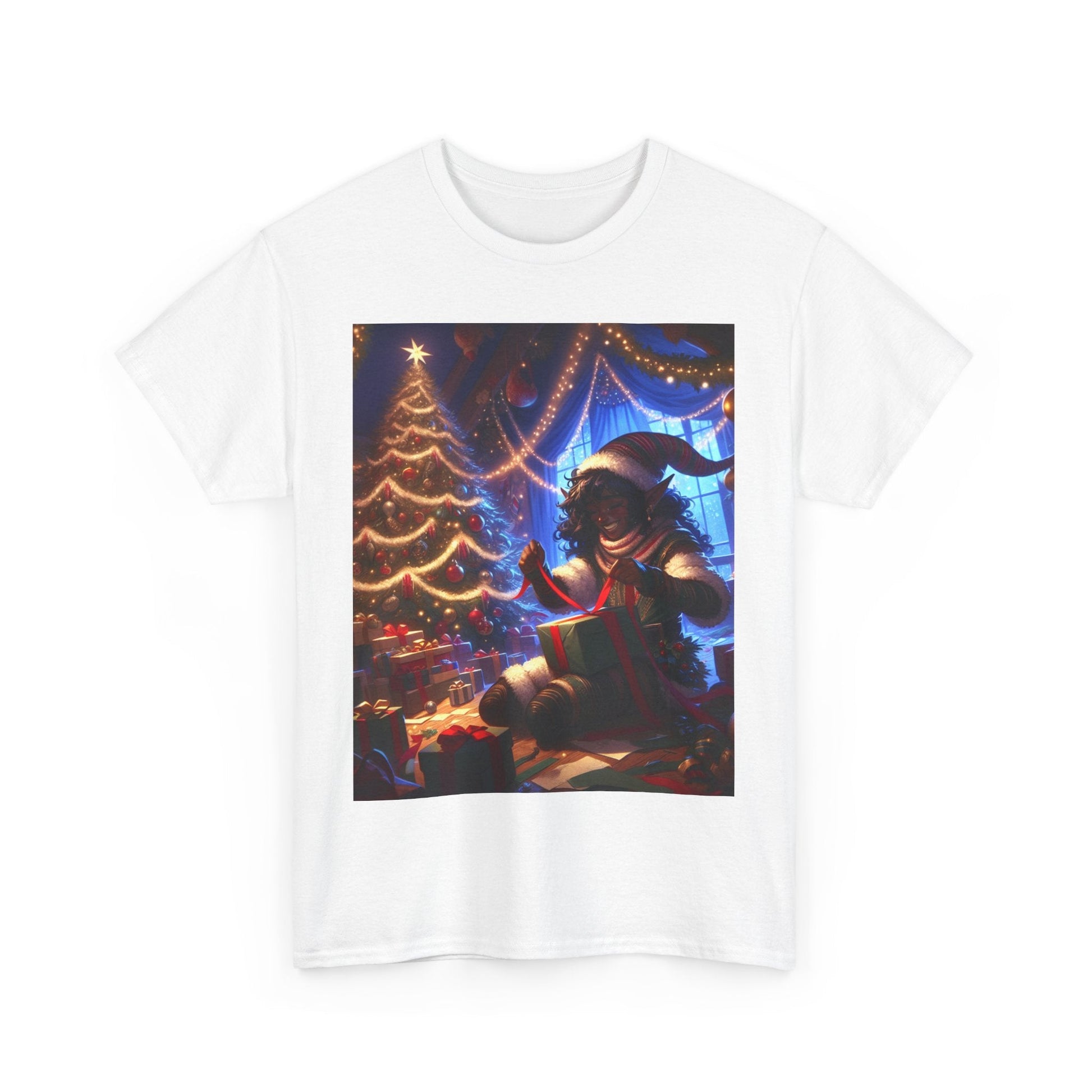 A Very Drow Christmas Unisex Heavy Cotton Tee