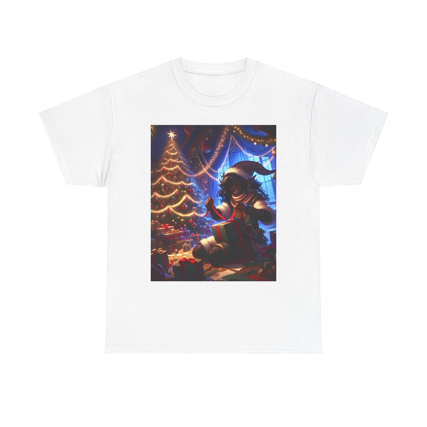 A Very Drow Christmas Unisex Heavy Cotton Tee