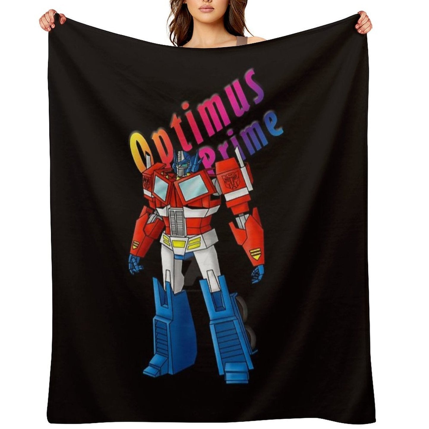 Optimus Prime, Transformers, Cartoon Throw Blanket