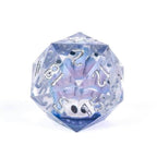 Purple Beholder 22mm D20 DND Roll a D20 Dice Handmade Sharp Resin - 
