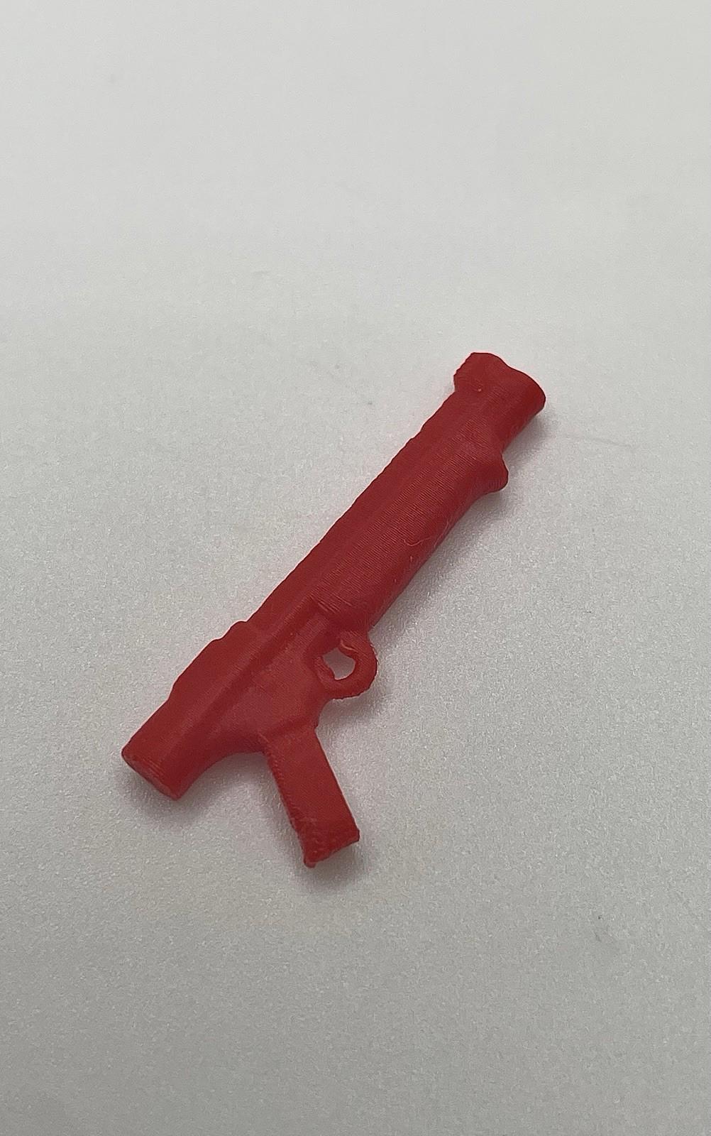 Vintage Mattel Food Fighters 1988 Lieutenant Legg Gun Pistol weapon REPRO part