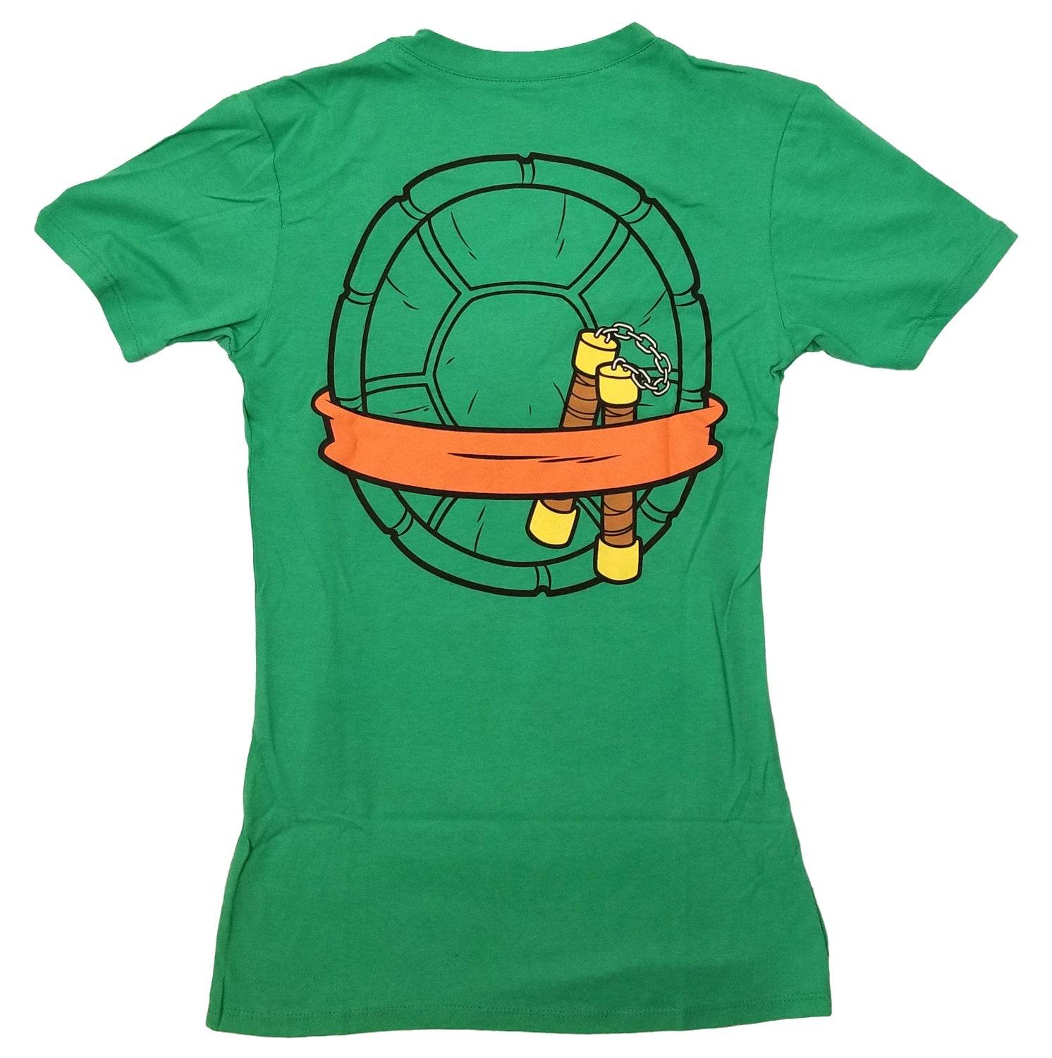 Teenage Mutant Ninja Turtles Michealangelo Costume With Mask Junior T-Shirt - S