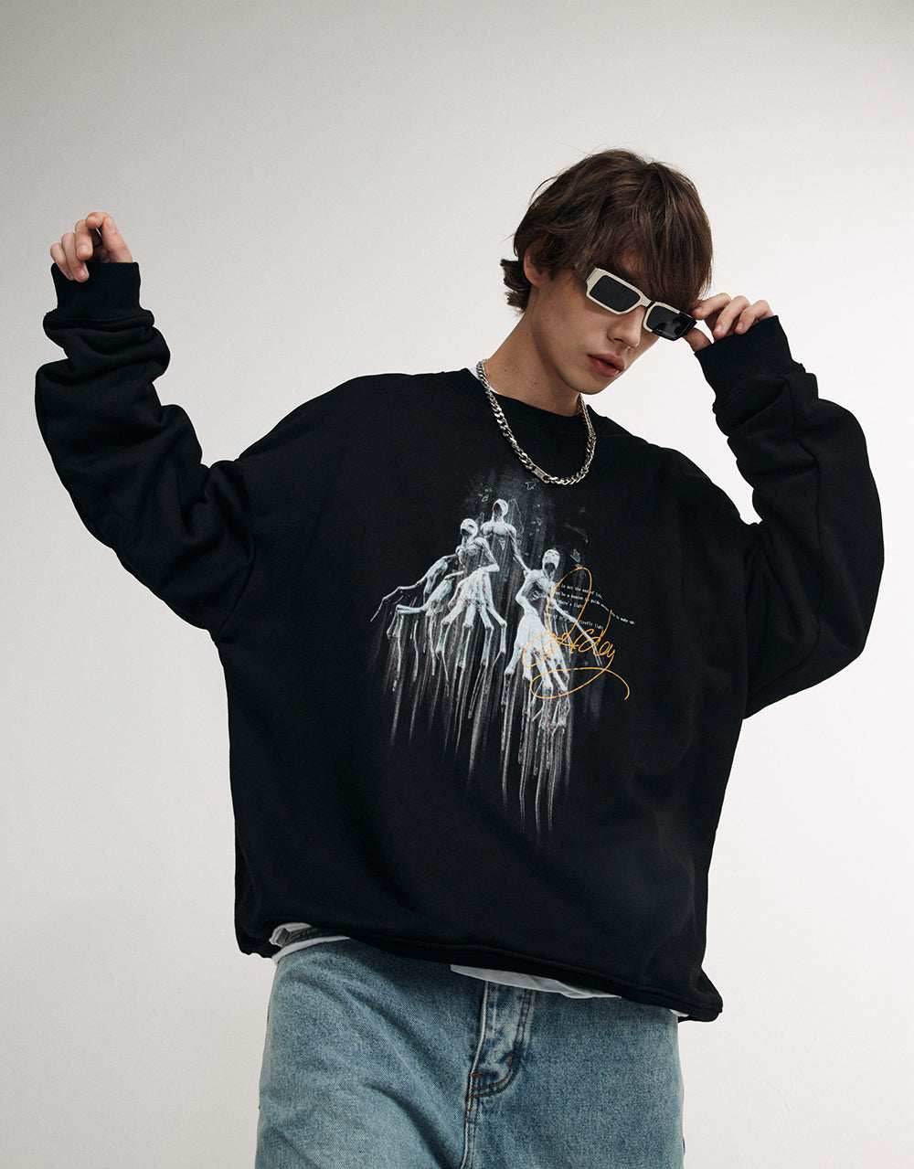 Evolving Human Race Sweater - Blue / S
