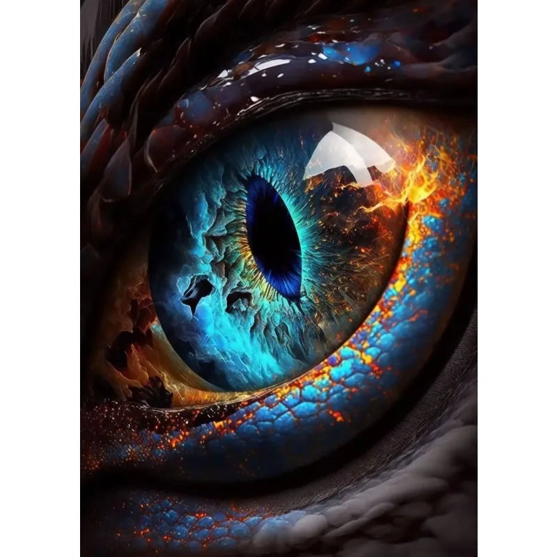 Abstract Fantasy Animals Black Dragon Poster Canvas Painting Oriental Dragon Wall Art Pictures Living Room Home Decor Gift