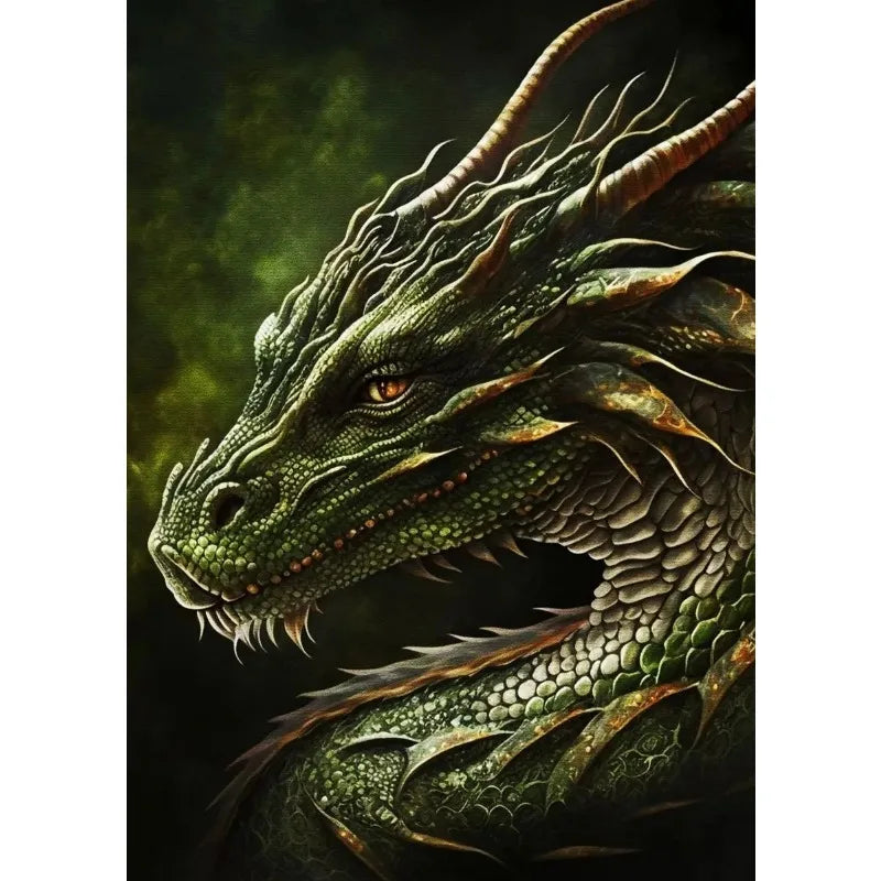 Abstract Fantasy Animals Black Dragon Poster Canvas Painting Oriental Dragon Wall Art Pictures Living Room Home Decor Gift