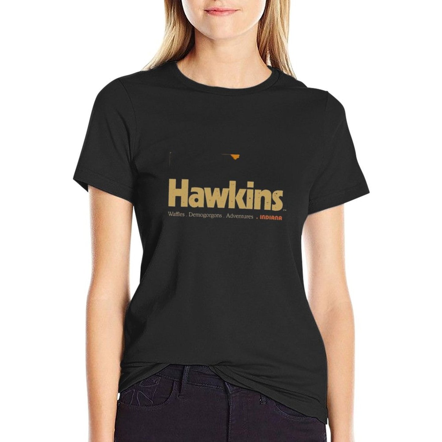 Visit Hawkins Indiana Vintage 80's TV Series  Classic T-Shirt
