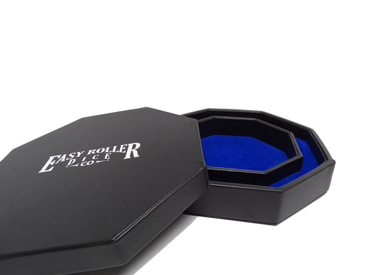 Classic 8 Inch Dice Tray With Dice Staging Area and Lid - 