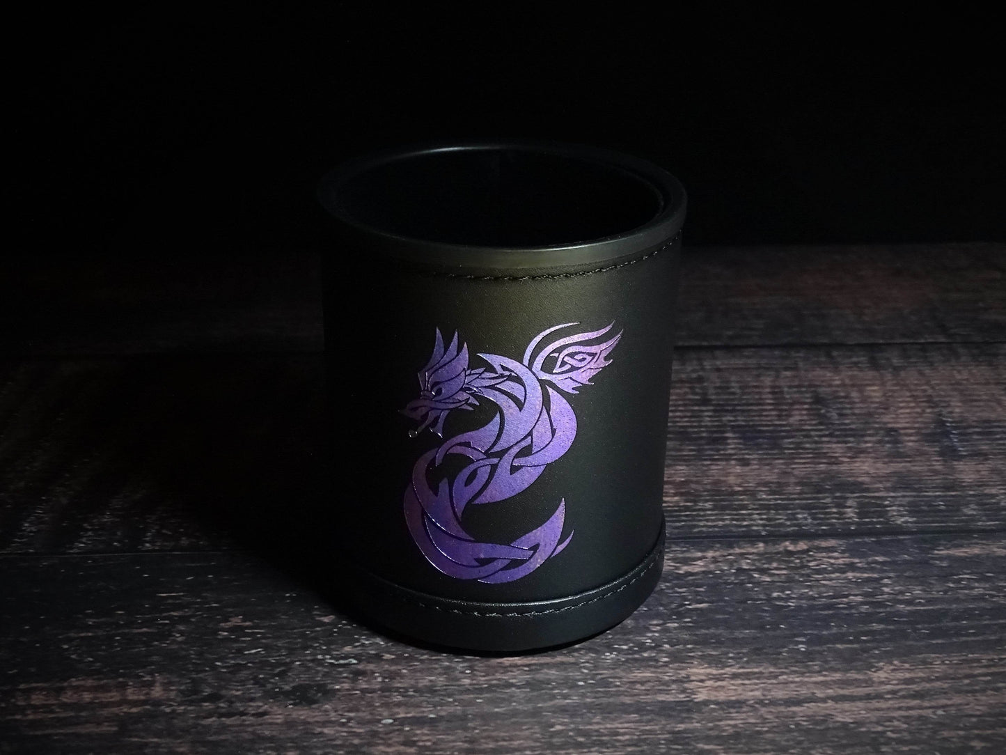 Color Shift Dice Cup - Celtic Knot Dragon - 