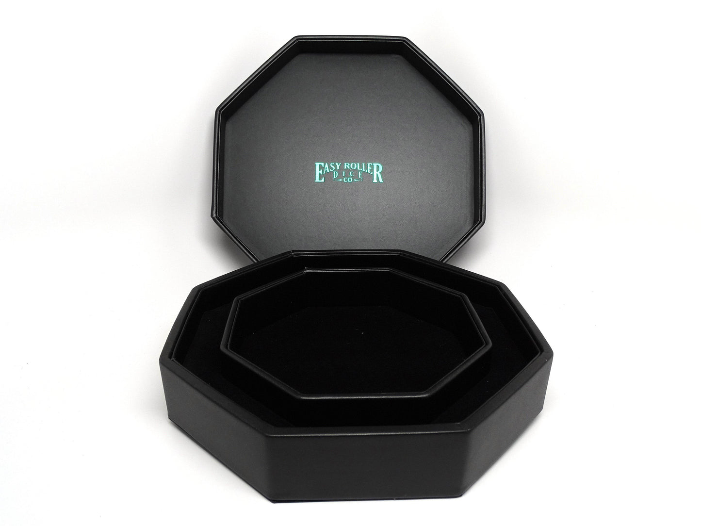 Green Cthulhu Dice Tray With Dice Staging Area and Lid - 