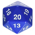 55mm D20 (Blue w/ white) Spin-Down Die - Role-Players