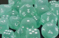 Frosted Polyhedral Teal/white 7-Die Set - Role-Players