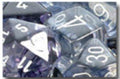 Nebula Polyhedral Black/White 7-Die Set - Role-Players