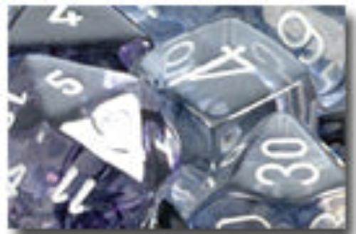 Nebula Polyhedral Black/White 7-Die Set - 