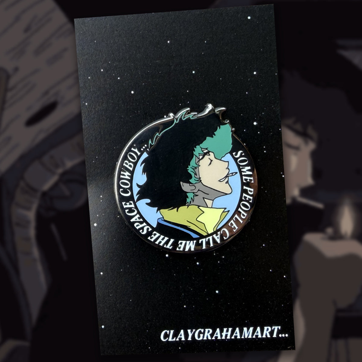 Smoke Spiegel 1.5" Hard Enamel Pin