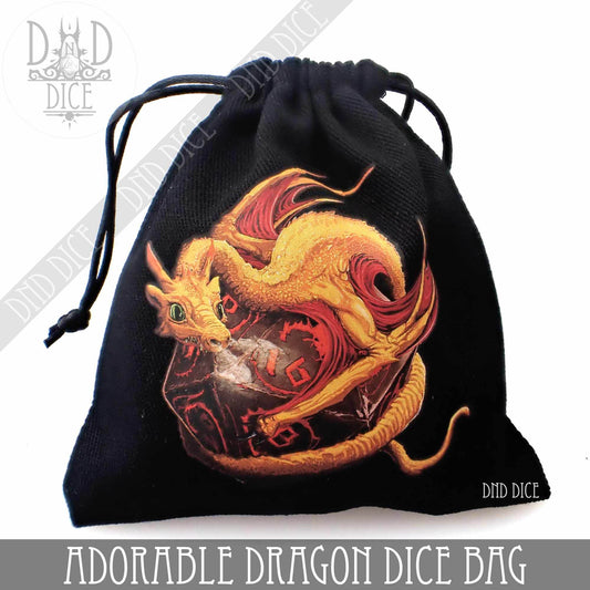 Adorable Dragon Dice Bag - 