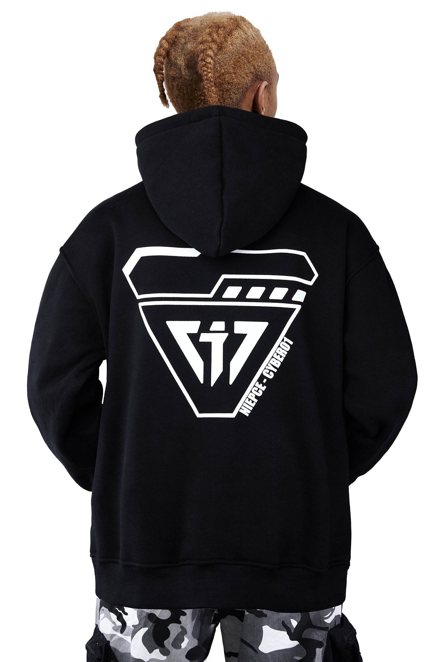 MHH1 Black Niepce Cyber01 Hoodie - Black / M