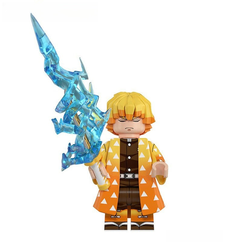 Agatsuma Zenitsu Demon Slayer Anime Lego Minifigures Custom Toys 2
