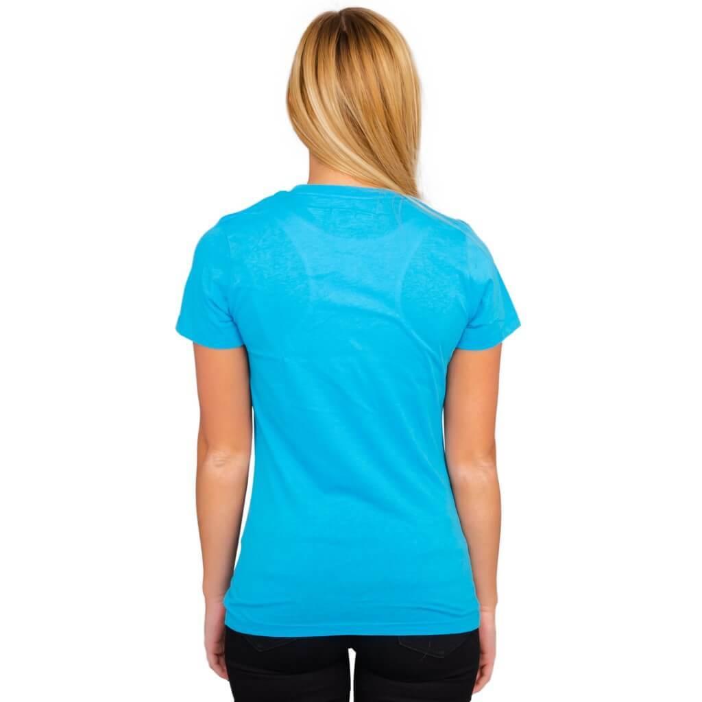 Alice In Wonderland Tweedle Dee Dum Juniors Turquoise T-shirt Tee