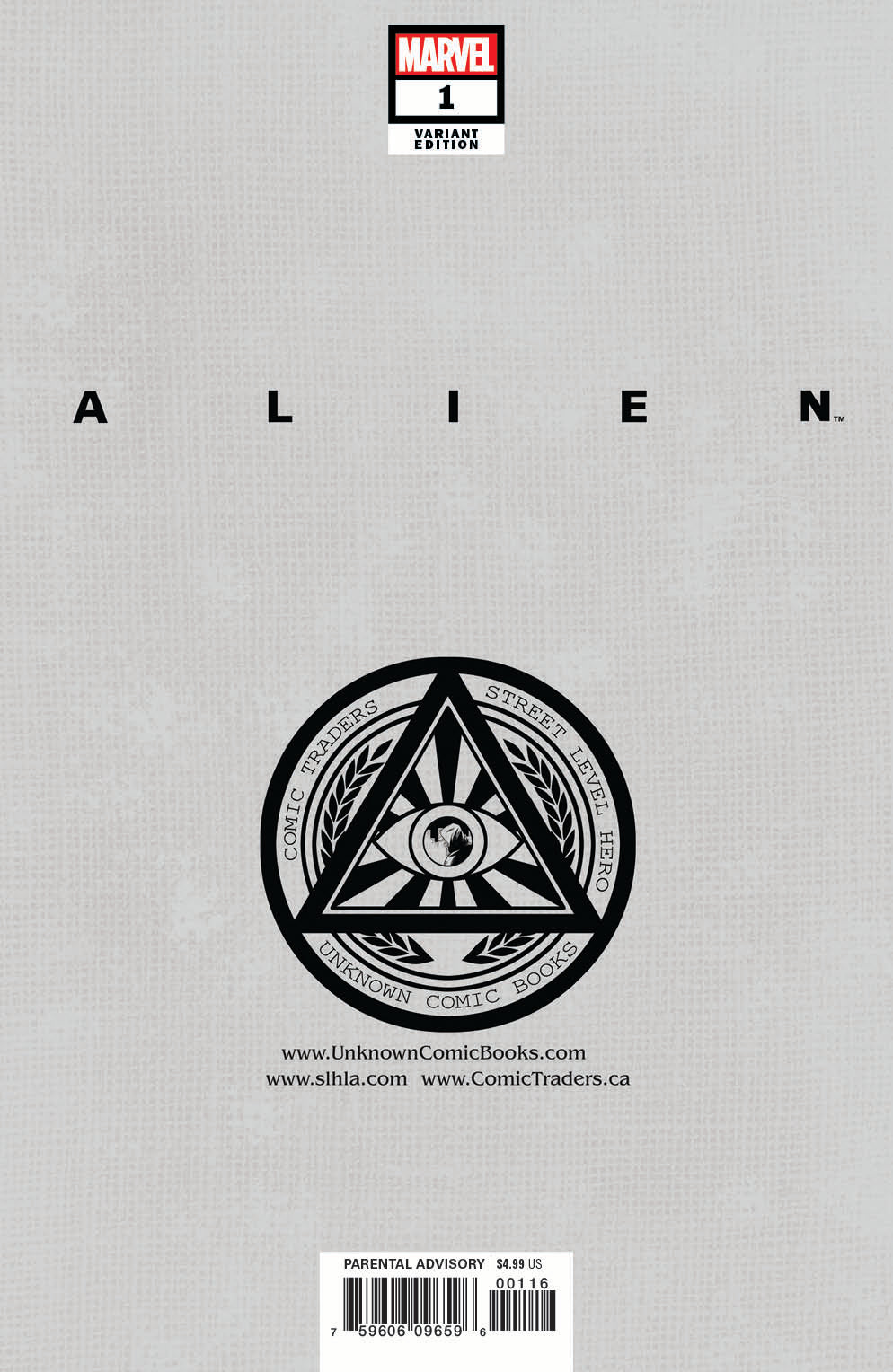 Alien #1 Unknown Comics Mico Suayan Exclusive Virgin Var (03/24/2021)